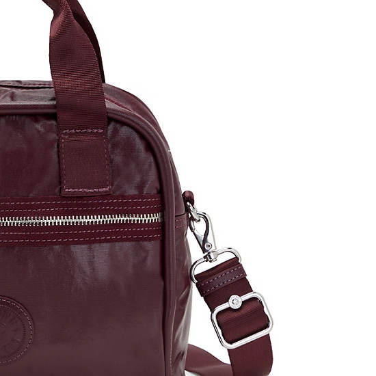 Kipling Hadya Metallic Schoudertassen Bordeaux | BE 1415DF